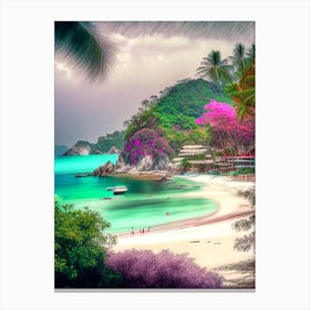 Phuket Thailand Soft Colours Tropical Destination Canvas Print