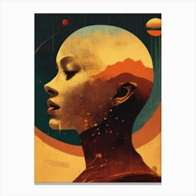 Woman'S Head Canvas Print