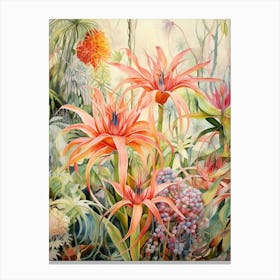 Tropical Plant Painting Air Plant 1 Canvas Print