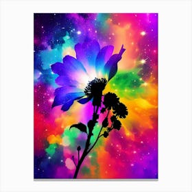 Flower In Space 8 Canvas Print