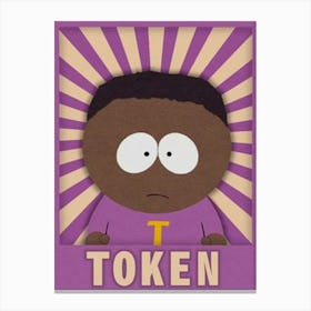 Southpark Token Canvas Print