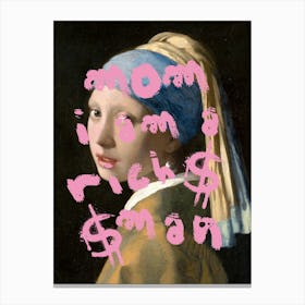 Mom I Am A Rich Man 2 Canvas Print