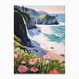 The Cliff Illustration 2 Canvas Print