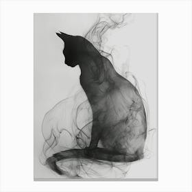 Smokey Cat 5 Canvas Print