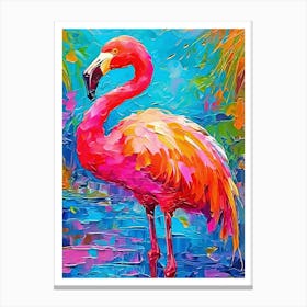 Flamingo Painting Canvas Print