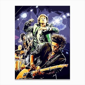 Rolling Stones band music 1 Canvas Print