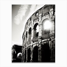 Rome, Black And White Analogue Photograph 2 Canvas Print