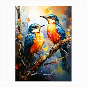 Majestic Feathers Birds In The Wind Canvas Print