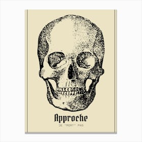 Tête de mort rigolo Canvas Print