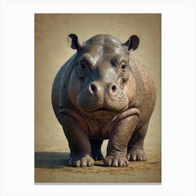 Hippo 19 Canvas Print