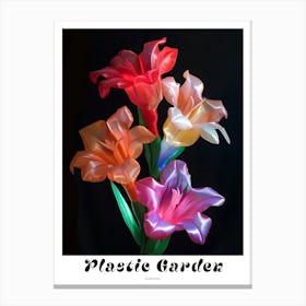 Bright Inflatable Flowers Poster Gladiolus 3 Canvas Print