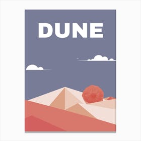 Dune travel poster 1 Canvas Print
