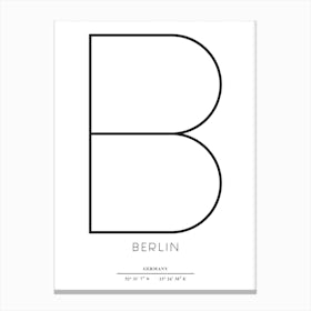 Abstract Berlin Canvas Print