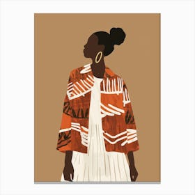 African Woman Illustration 1 Canvas Print