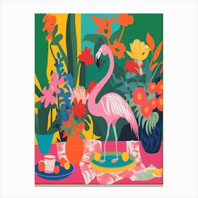 Flamingo Matisse Style Matisse Style Canvas Print