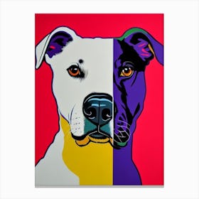 Dogo Argentino Andy Warhol Style dog Canvas Print