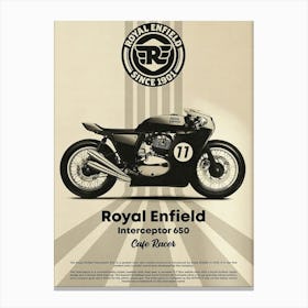 Royal Enfield Interceptor 650 Canvas Print