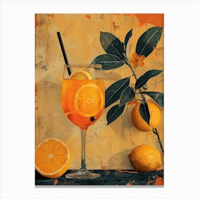 Glass Of Orange Juice 7 Canvas Print