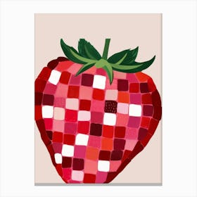 Strawberry Mosaic Canvas Print