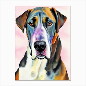 Great Dane Watercolour dog Canvas Print