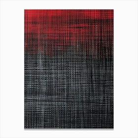 Abstract Painting, Red And Black Canvas Print