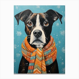 Winter Dog Canvas Print