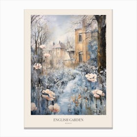 Winter City Park Poster English Garden Munich Germany 3 Canvas Print