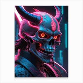 Samurai Demon Canvas Print