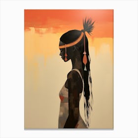 Sacred Spirit Walk, Boho Art Style Canvas Print