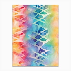 Watercolour Dna 8 Canvas Print