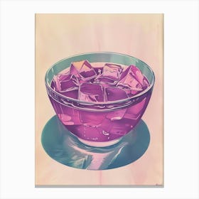 Purple Jelly Vintage Cookbook Illustration 2 Canvas Print