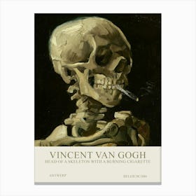 Vincent Van Gogh - Skeleton 1 Canvas Print