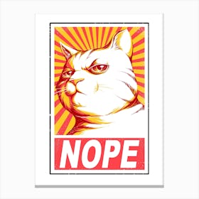 Obey Cats Canvas Print