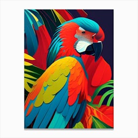 Macaw Pop Matisse Bird Canvas Print