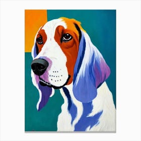 Clumber Spaniel 4 Fauvist Style dog Canvas Print