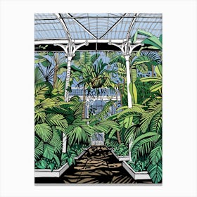 Kew Gardens Palm House Entrance Canvas Print