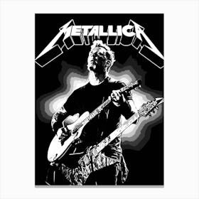 James Hetfield Metallichead band music 3 Canvas Print