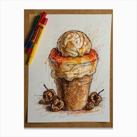 Ice Cream Sundae 14 Canvas Print