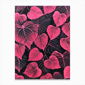 Hibiscus Leaves Canvas Print