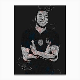 Kylian Mbappe 3 Canvas Print