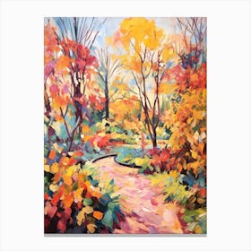 Autumn Gardens Painting Central Park Conservatory Garden 3 Canvas Print