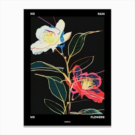 No Rain No Flowers Poster Camellia 2 Canvas Print