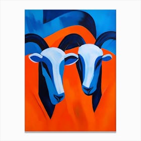 Two Sheep Canvas Print