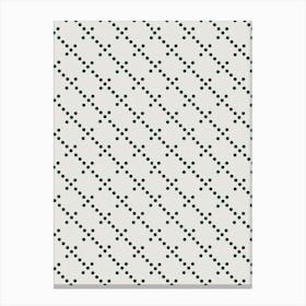 Dot Paisley Dishwater Canvas Print