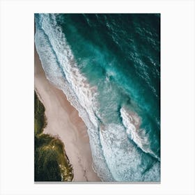 Aerial View Of A Beach 97 Canvas Print