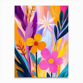 Abstract Flower Painting Canvas Print