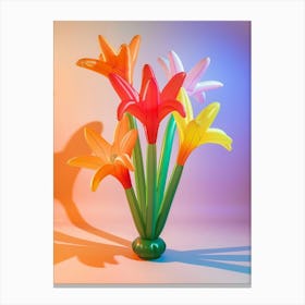 Dreamy Inflatable Flowers Kangaroo Paw 2 Canvas Print