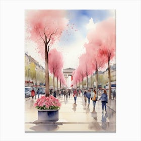 Arc De Triomphe Paris Canvas Print