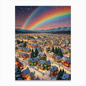 Santa's Village Canvas Print