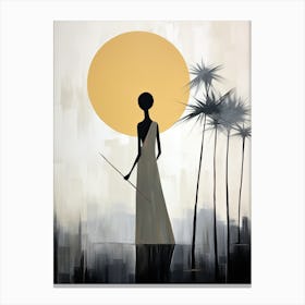 Celestial Whisper, Boho Art Style Canvas Print